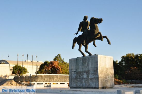 Alexander de Grote standbeeld in Thessaloniki